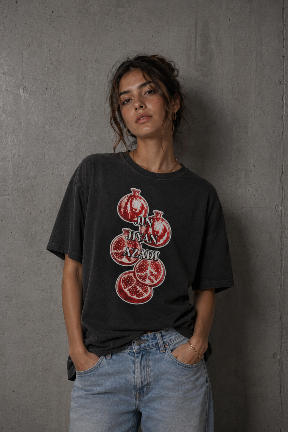JIN JIYAN AZADI OVERSIZED TEE