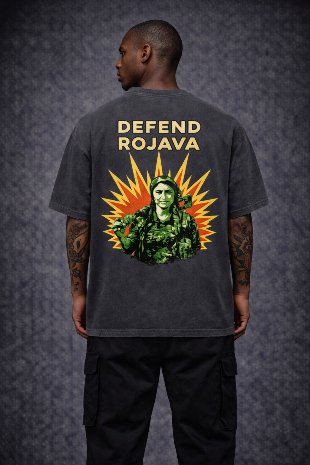 DEFEND ROJAVA OVERSIZED TEE